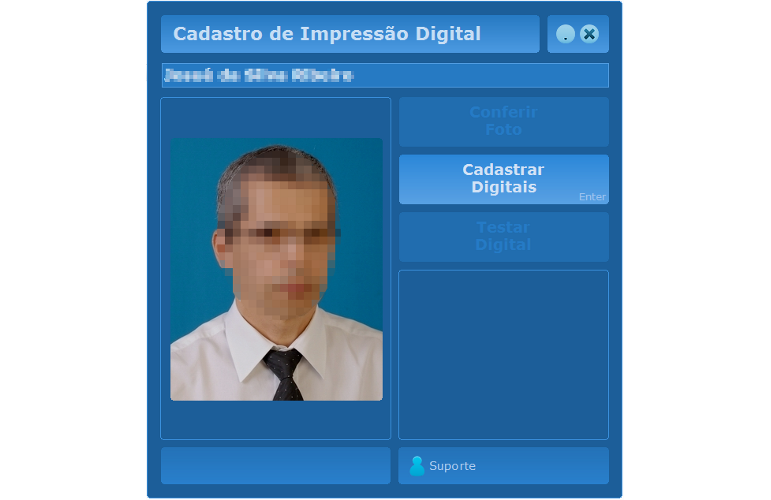 Controle de frequência por biometria